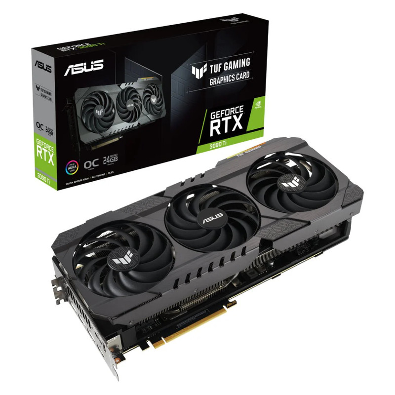 ASUS TUF Gaming GeForce RTX 3090 Ti OC 24GB GDDR6X Graphics Card - كرت الشاشة